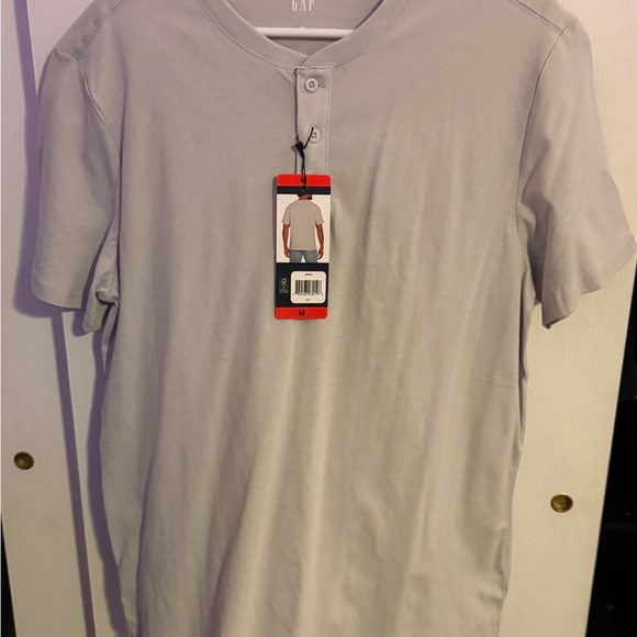 GAP Other - GAP Men's Light Gray Short Sleeve Henley